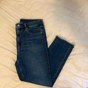 Gap straight, cigarette high rise. Size 12